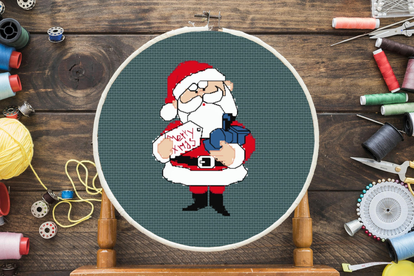 Santa Cross Stitch Pattern