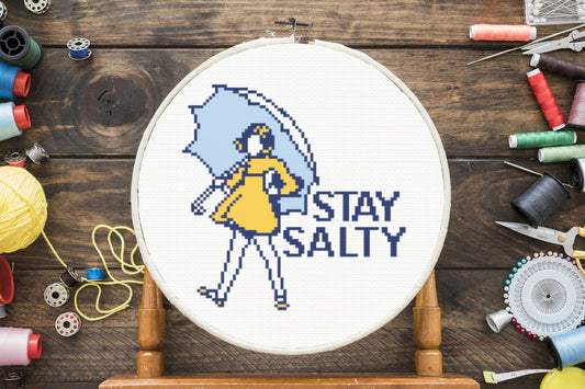 Stay Salty Cross Stitch Pattern