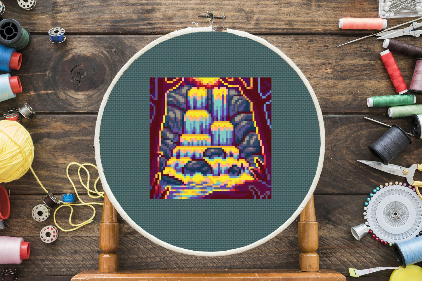Waterfall Cross Stitch Pattern
