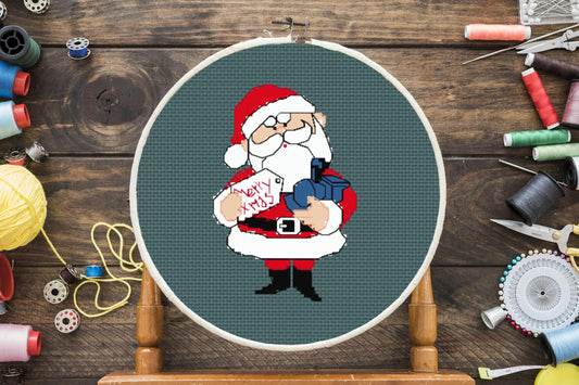 Santa Cross Stitch Pattern