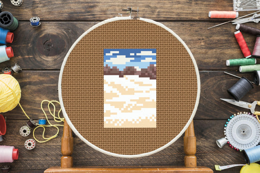 Mini White Sands Cross Stitch Pattern