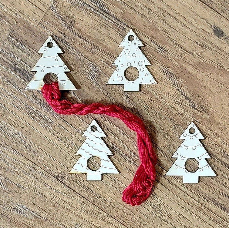 Christmas Wooden Floss Drops