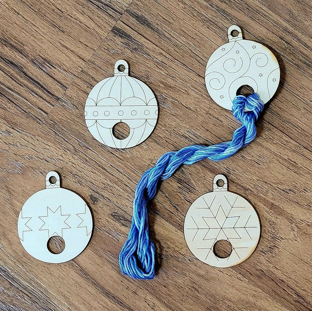 Christmas Wooden Floss Drops