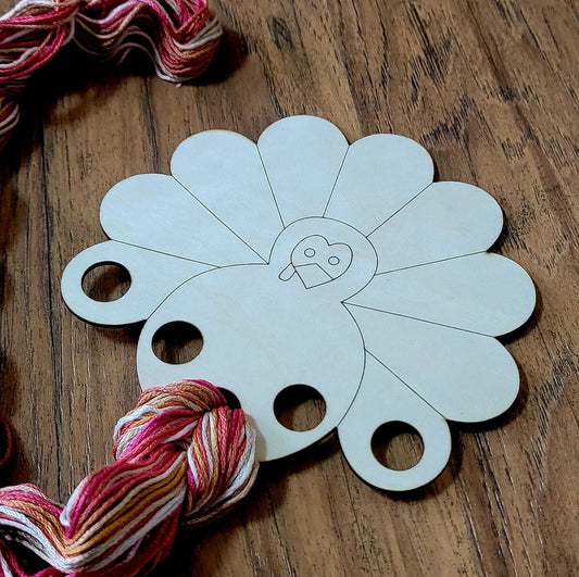 Thanksgiving Wooden Thread Holder / Storage