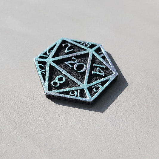 D20 Wooden Needle Minder