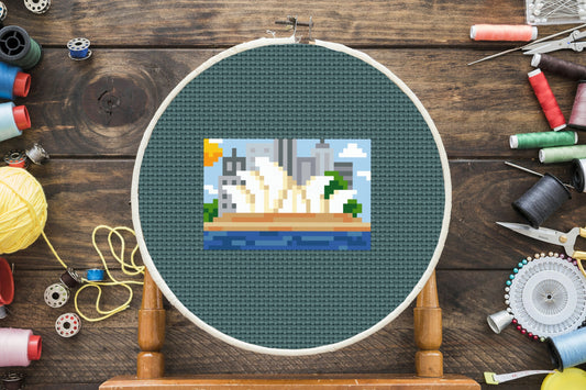 Mini Sydney Opera Cross Stitch Pattern