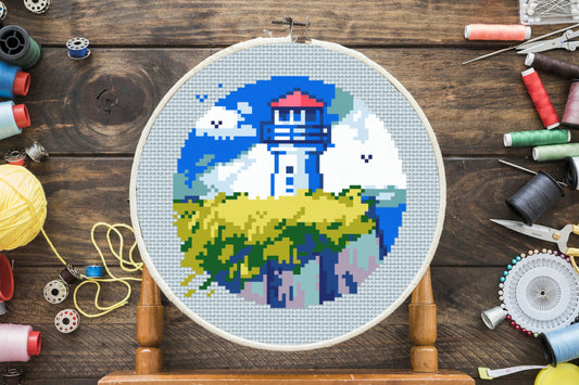 Lighthouse Cross Stitch Pattern