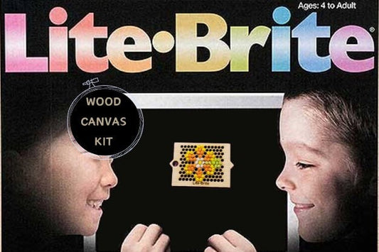 Small Size Lite-Brite Bead Wood Canvas Kit