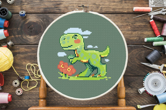 Rex Cross Stitch Pattern