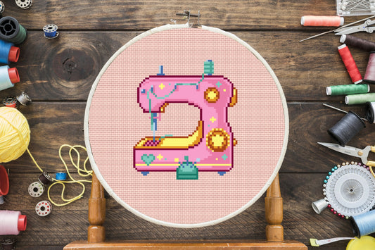 Sewing Machine Cross Stitch Pattern