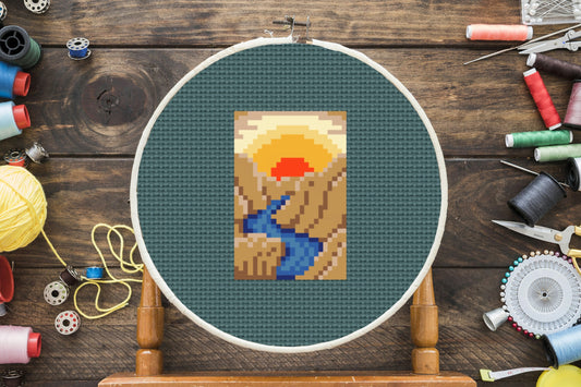 Mini Grand Canyon Cross Stitch Pattern