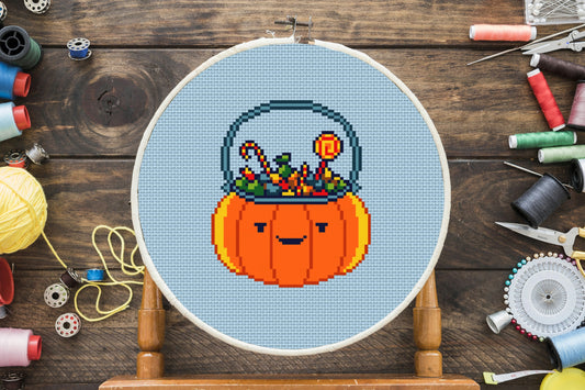 Treat Bag Cross Stitch Pattern