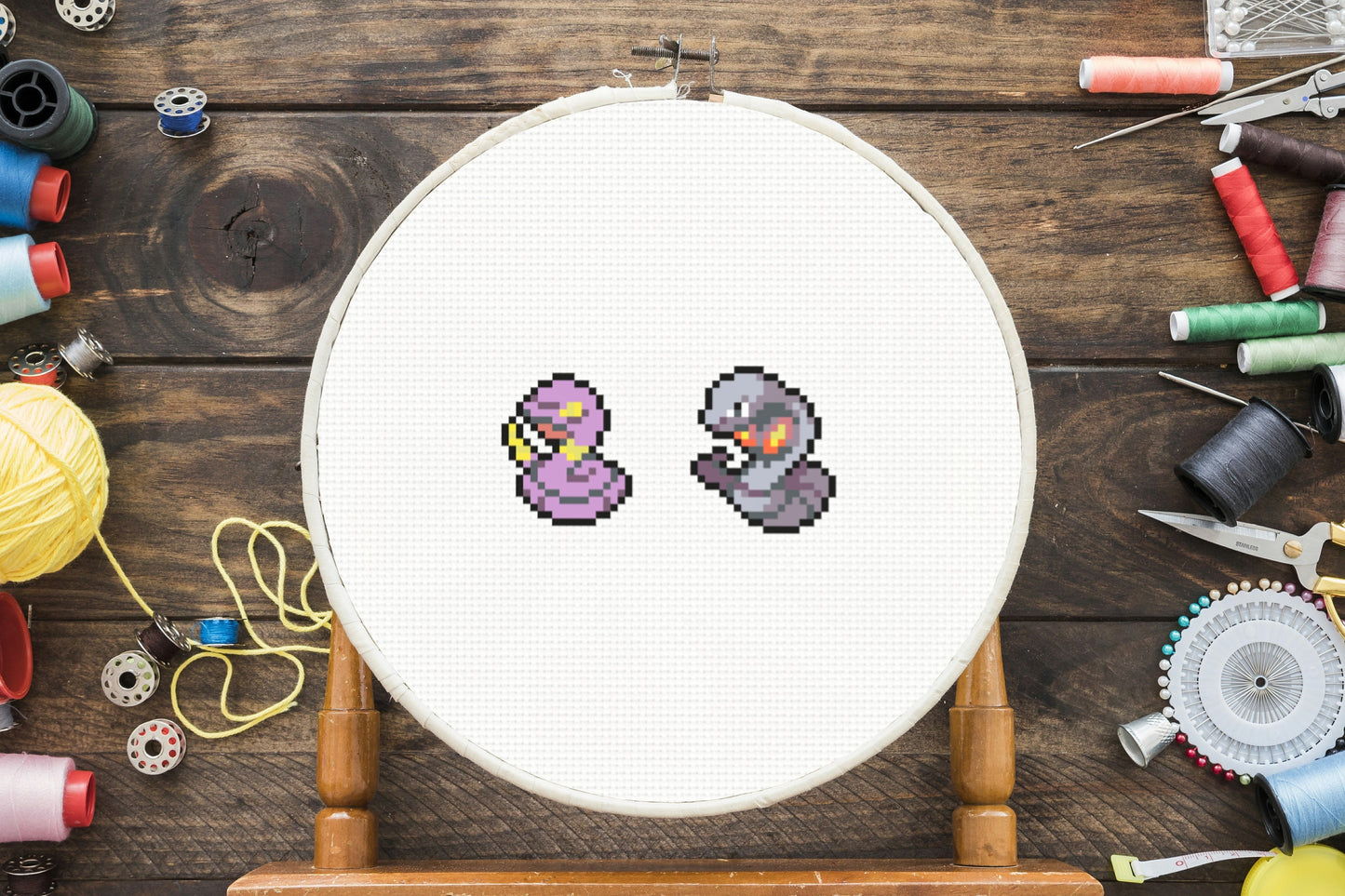 Ekans Evolution Cross Stitch Pattern