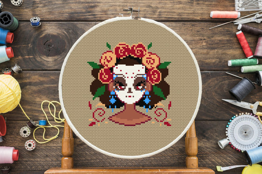 Dia De Los Muertos Cross Stitch Pattern