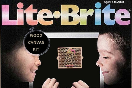 Medium Size Lite-Brite Bead Wood Canvas Kit