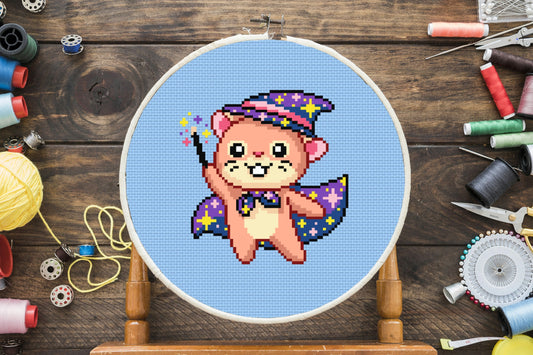 Wizardly Mouse Cross Stitch Pattern