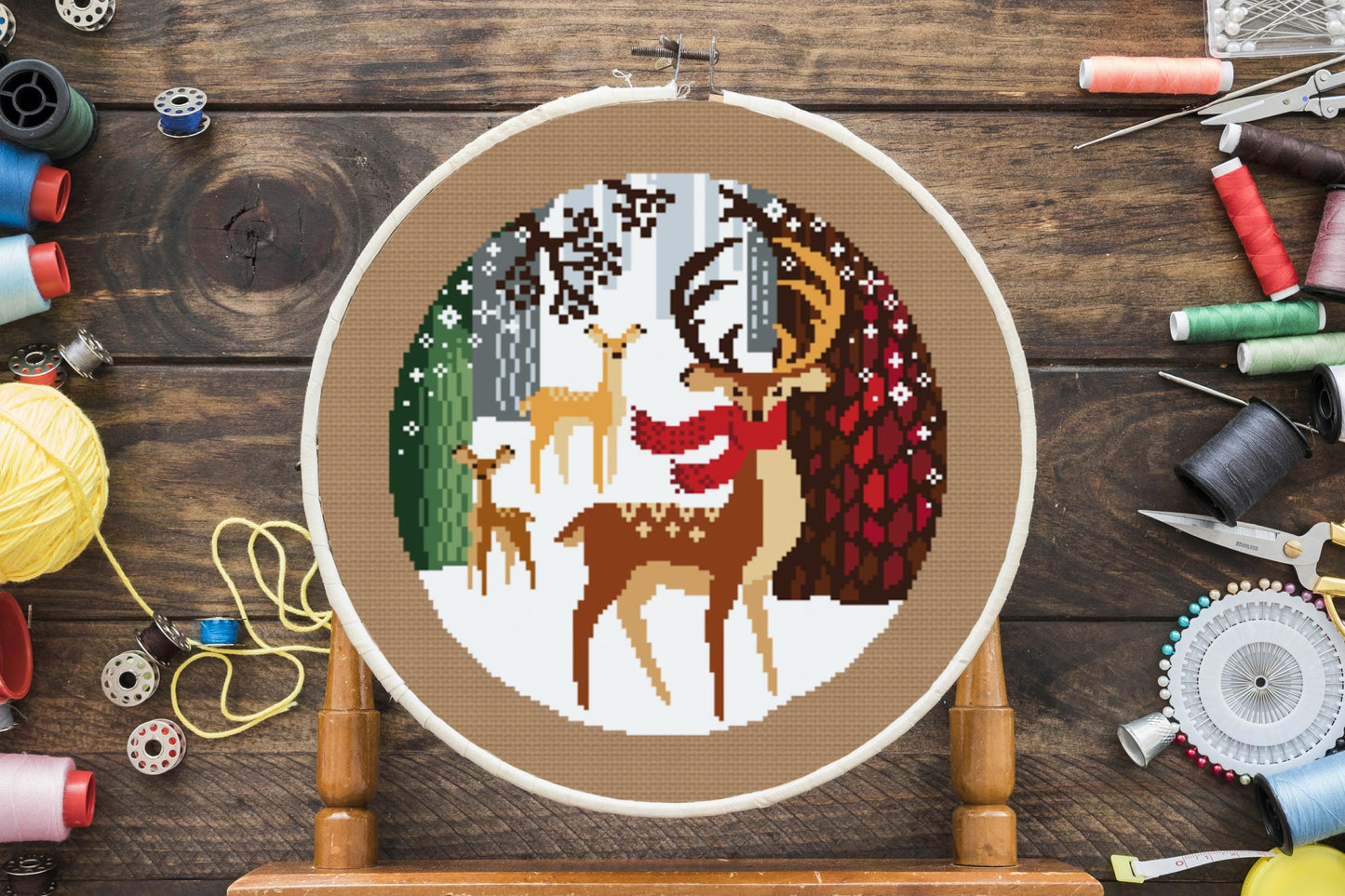 Reindeer Cross Stitch Pattern