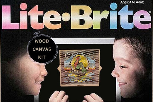 Large Size Lite-Brite Bead Wood Canvas Kit