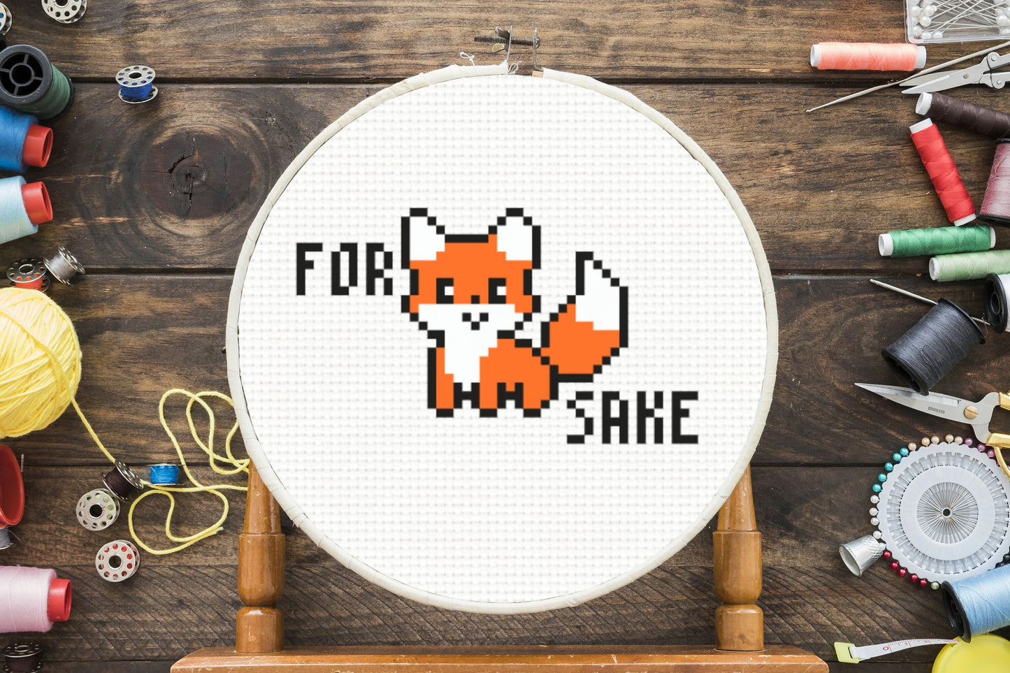 For Fox Sake Cross Stitch Pattern