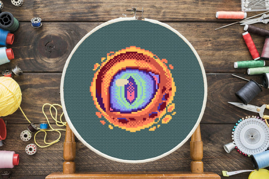 Dragon's Eye Cross Stitch Pattern