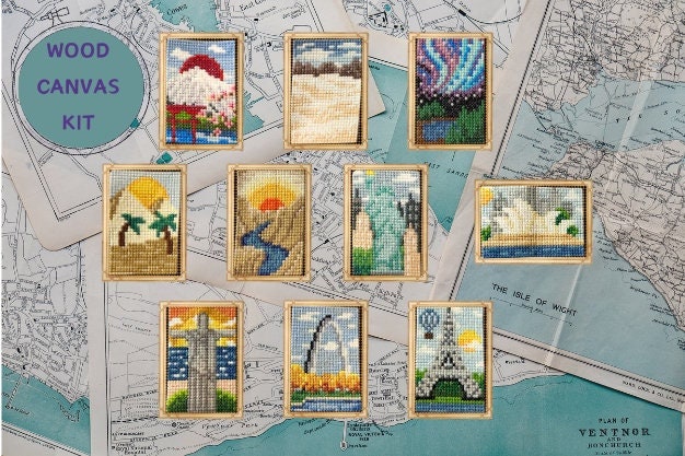 Mini Locations Wood Canvas Kit
