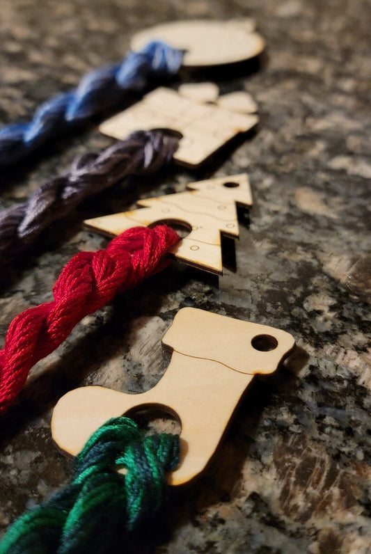 Christmas Wooden Floss Drops