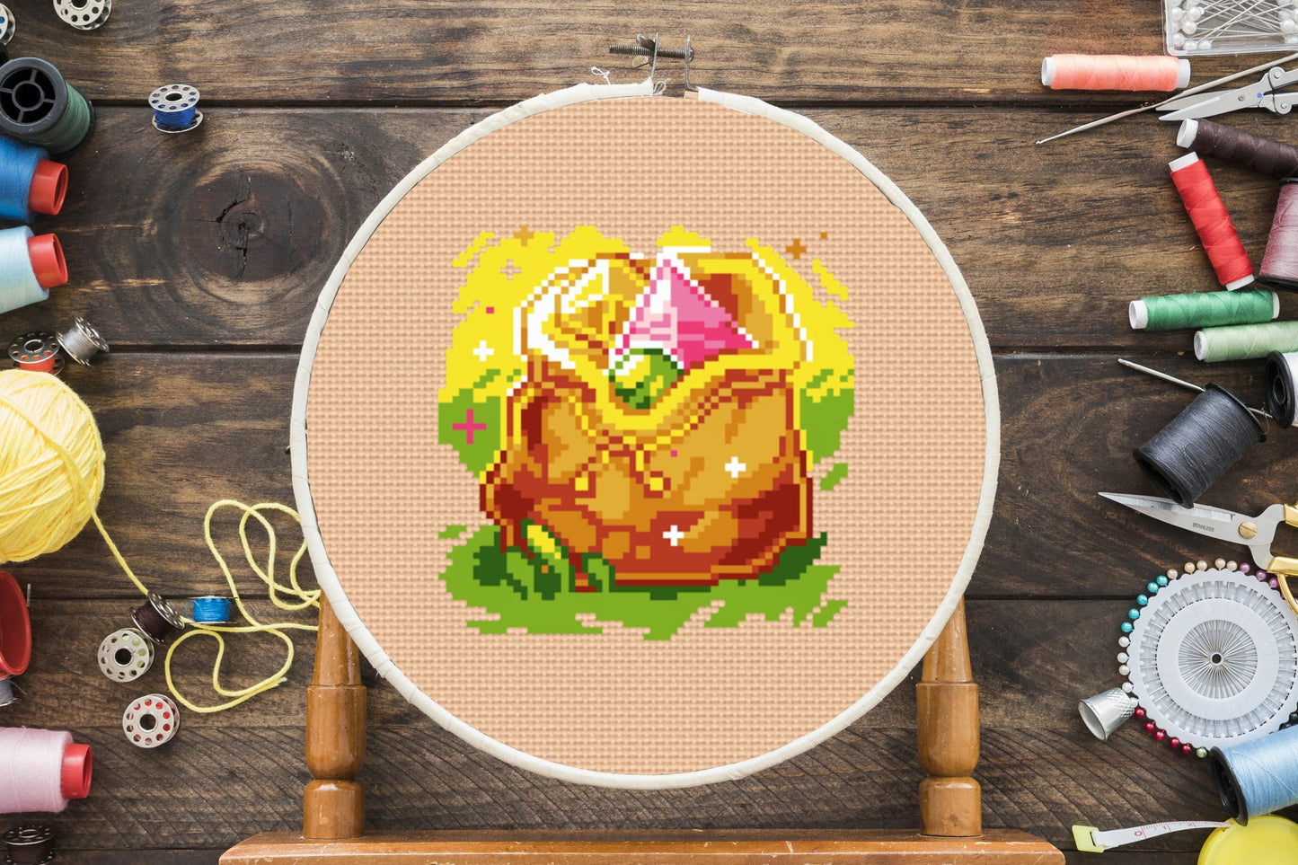 Gems Cross Stitch Pattern