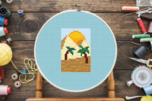 Mini Pyramids Cross Stitch Pattern