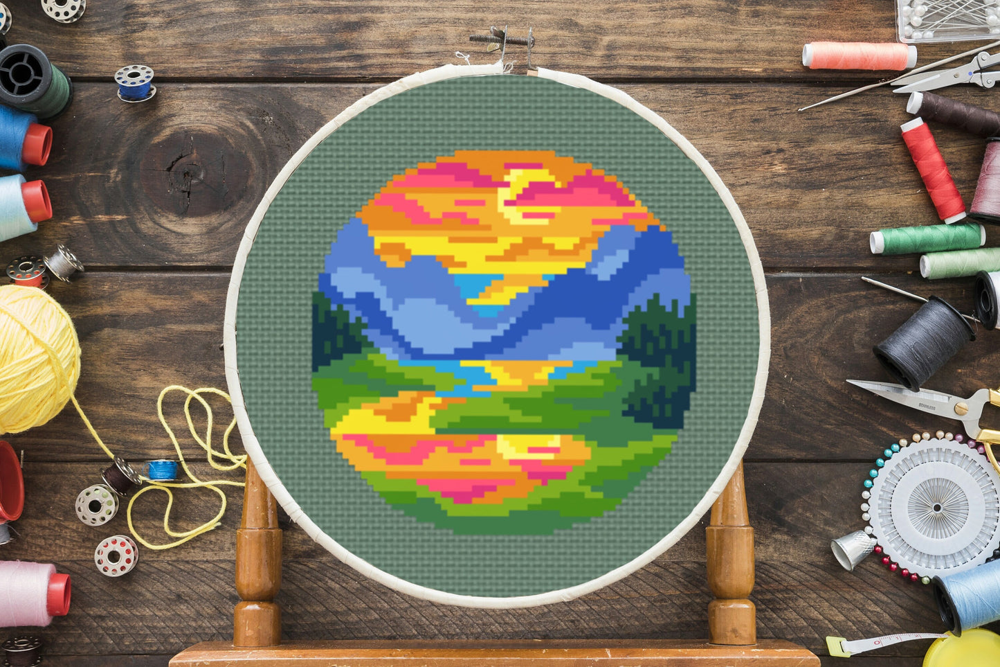 Nature Cross Stitch Pattern