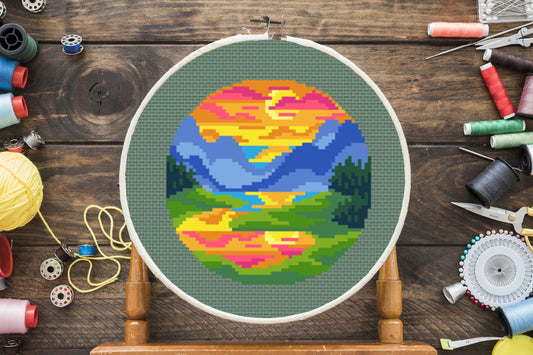 Nature Cross Stitch Pattern